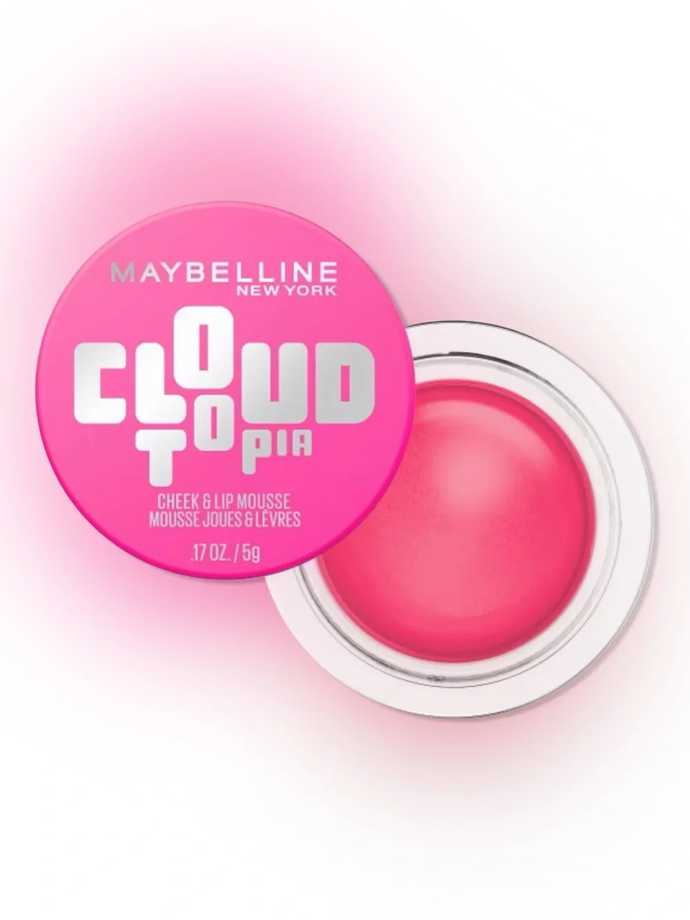 Maybelline Cloud Topia Cheek & Lip Mousse - Bright Pink